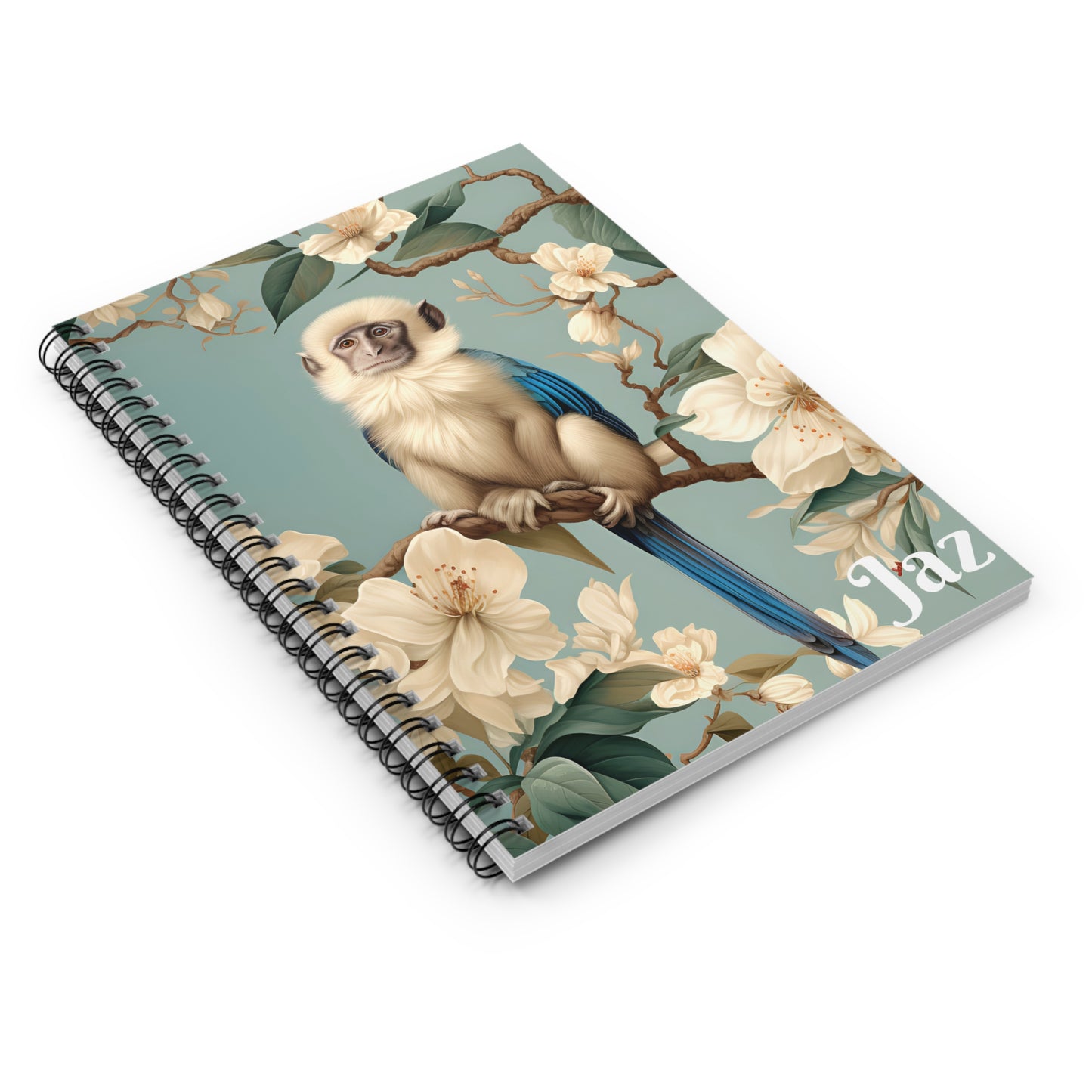 Spiral Notebook - Ruled Line, personalized with initials, student, Mom, Sister, Aunt, College Student, Uni Student